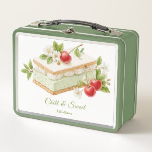Lunch Box Jour du Sandwich de Crème Glacée Aquarelle 