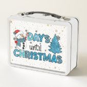 Lunch Box Jours jusqu'à la Personnaliser de Noël (Dos)