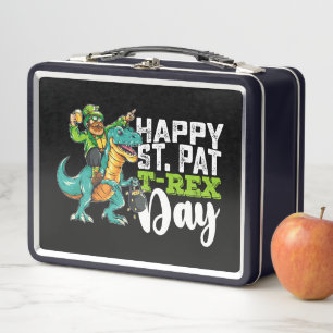 Lunch Box Joyeuse Saint-Patrick Pat T Rex Dinosaure
