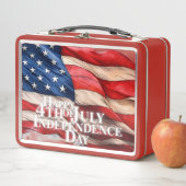 Lunch Box Joyeux 4 juillet - Fête de l'Indépendance (En situation)