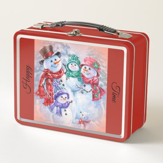 Lunch Box Joyeux bonhomme de neige (Devant)