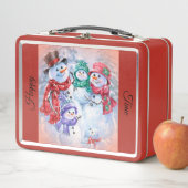 Lunch Box Joyeux bonhomme de neige (En situation)