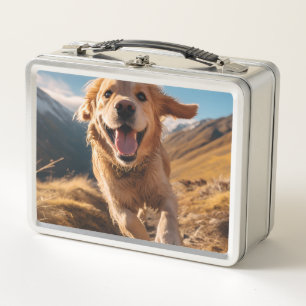 Lunch Box Joyeux Golden Retriever en cours