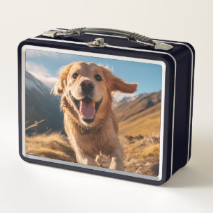Lunch Box Joyeux Golden Retriever en cours