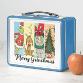 Lunch Box Joyeux Grinchmas Collage de Fêtes (En situation)