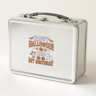 Lunch Box Joyeux Halloween Et Mon Anniversaire Design Vintag