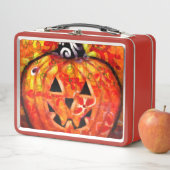 Lunch Box Joyeux Halloween Whimsical Jack-O Lantern (En situation)