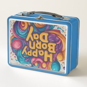 Lunch Box Joyeux Jour de naissance Multicolor Design