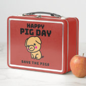 Lunch Box Joyeux Jour du cochon Enregistrer le cochon de coc (En situation)