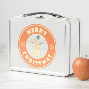 Lunch Box Joyeux Noël heureux bonhomme de neige célèbre styl