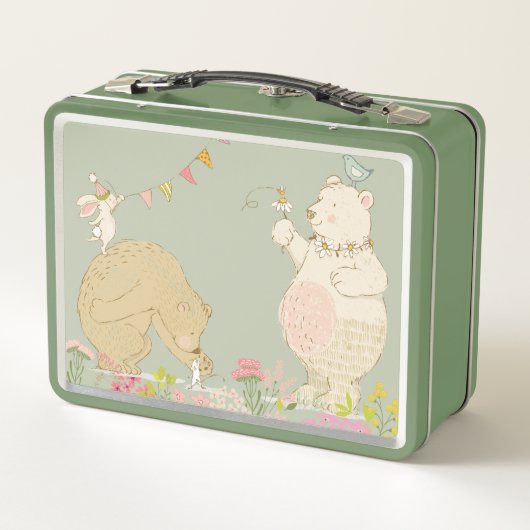 Lunch Box Joyeux ours printaniers (Dos)