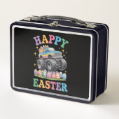 Lunch Box Joyeux Pâques Funny Monster Truck Crush Oeufs (Devant)