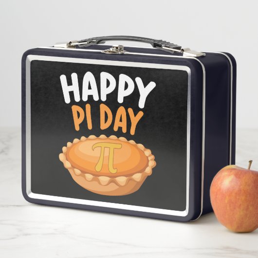 Lunch Box Joyeux Pi Day Pie Mathématiques Math arc-en-ciel (En situation)