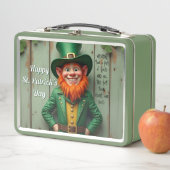 Lunch Box Joyeux Saint Patrick's Day Leprechaun (En situation)