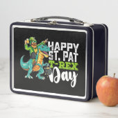 Lunch Box Joyeux St Patrick's Day Pat T Rex Dinosaur (En situation)