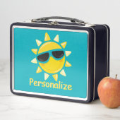 Lunch Box Joyeux Sunshine Cool Lunettes de soleil personnali (En situation)