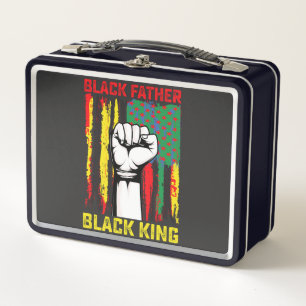 Lunch Box Juneteenth Black Father Day Papa Roi Célébrant F