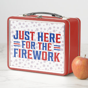 Lunch Box Juste Ici Pour Le Feu D'Artifice Drôle Pour Deux