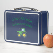 Lunch Box Juste un enfant qui aime les tracteurs - Boîte à l (En situation)