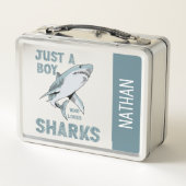 Lunch Box Juste un garçon qui aime Sharks Shark Lover (Dos)