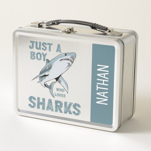 Lunch Box Juste un garçon qui aime Sharks Shark Lover (Devant)