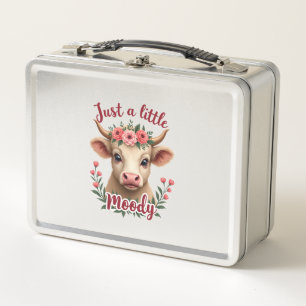 Lunch Box Juste un peu lunatique vintage fleur de vache des