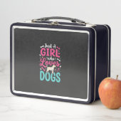 Lunch Box Juste Une Fille Qui Aime Les Chiens (En situation)