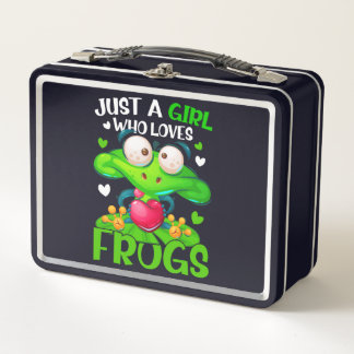 Lunch Box Juste Une Fille Qui Aime Les Grenouilles Enfants F
