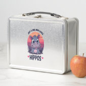 Lunch Box Juste une fille qui aime les hippopotames - Bébé m (En situation)