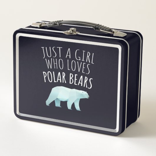 Lunch Box Juste Une Fille Qui Aime L'Ours Polaire (Devant)