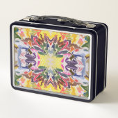 Lunch Box Kaleidoscope retro coloré psychédélique Abstrait (Dos)