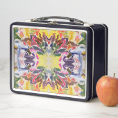 Lunch Box Kaleidoscope retro coloré psychédélique Abstrait (En situation)