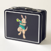Lunch Box Kangaroo comme joueur de handball avec Handball (Dos)