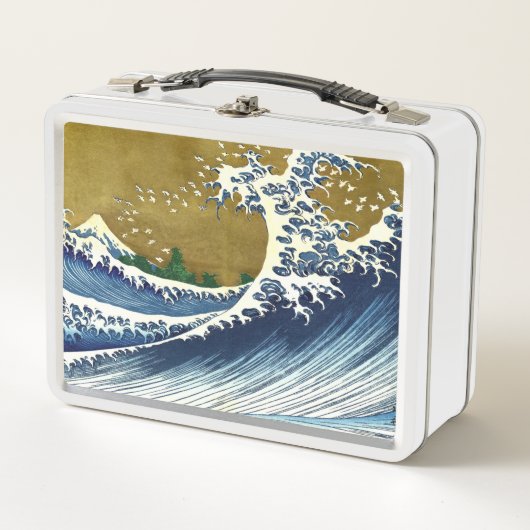 Lunch Box Katsushika Hokusai - Grande vague colorée (Devant)