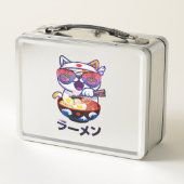 Lunch Box Kawaii Chat Manger Ramen - Jolies nouilles japonai (Dos)