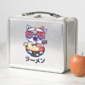 Lunch Box Kawaii Chat Manger Ramen - Jolies nouilles japonai (En situation)