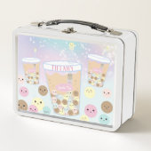 Lunch Box Kawaii Cute Tapioca Pearl Buble Milk Tea Rainbow (Devant)