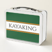Lunch Box KAYAKING Forest Vert Blanc Orange Rouge (Dos)