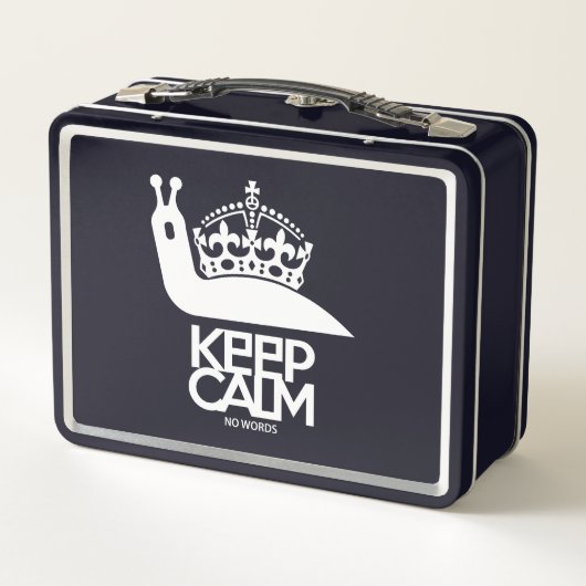 LUNCH BOX KEEP CALM NO WORDS BY MASANSER (Dos)