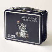 Lunch Box Keep It Clean Keep It Free—250 Years San Francisco (Devant)