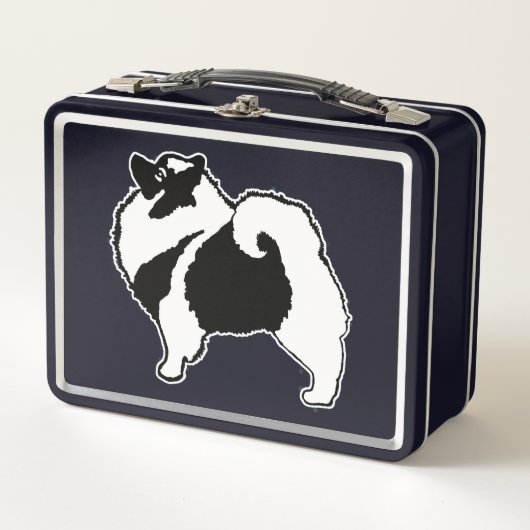 Lunch Box Keeshond Graphics - Cute Original Chig Art (Devant)