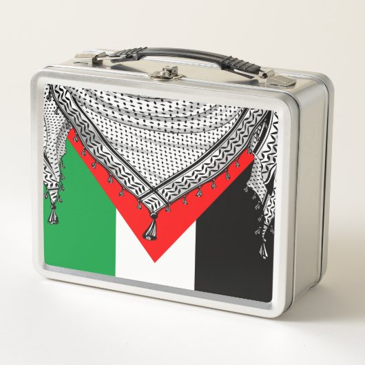 Lunch Box Keffiyeh Écharpe palestinienne tissu traditionnel (Devant)