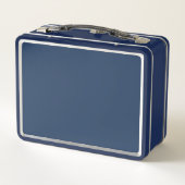 Lunch Box Kids Train Boys Blue Custom Name (Dos)