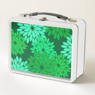 Lunch Box Kimono floral moderne Imprimer, Emerald et Jade Gr