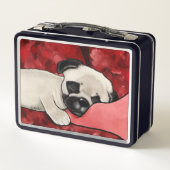 Lunch Box KiniArt Pug endormi (Dos)