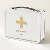 Lunch Box Kit d'urgence Gold Cross Boîte en métal (Dos)