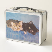 Lunch Box Kitten confort Maureen Girard Stripes Bleu (Dos)
