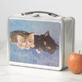 Lunch Box Kitten confort Maureen Girard Stripes Bleu (En situation)