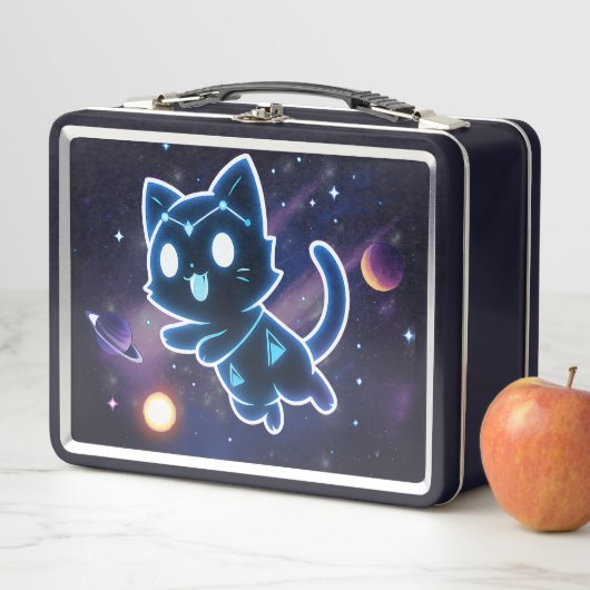 Lunch Box Kitty Constellation Céleste Chat Cosmos Espace (En situation)