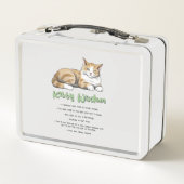 Lunch Box Kitty Wisdom - Règles de chats amusantes avec un c (Dos)